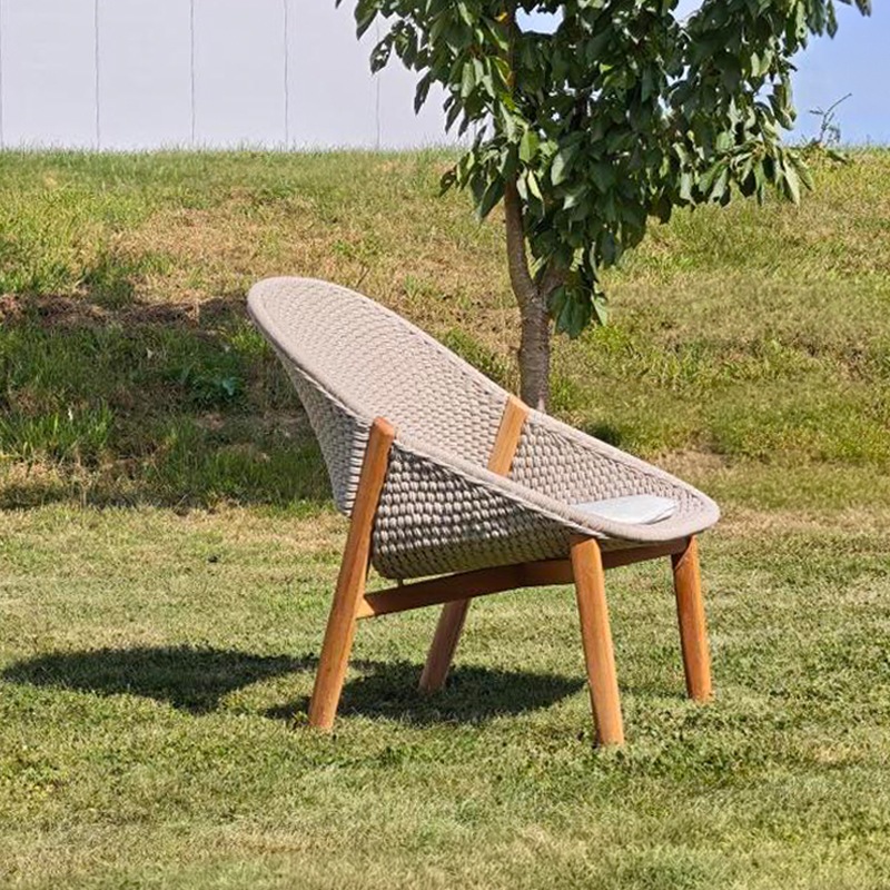 Tribù ELIO Sessel inkl. Sitzpolster, Teak/Linen/Tagika White