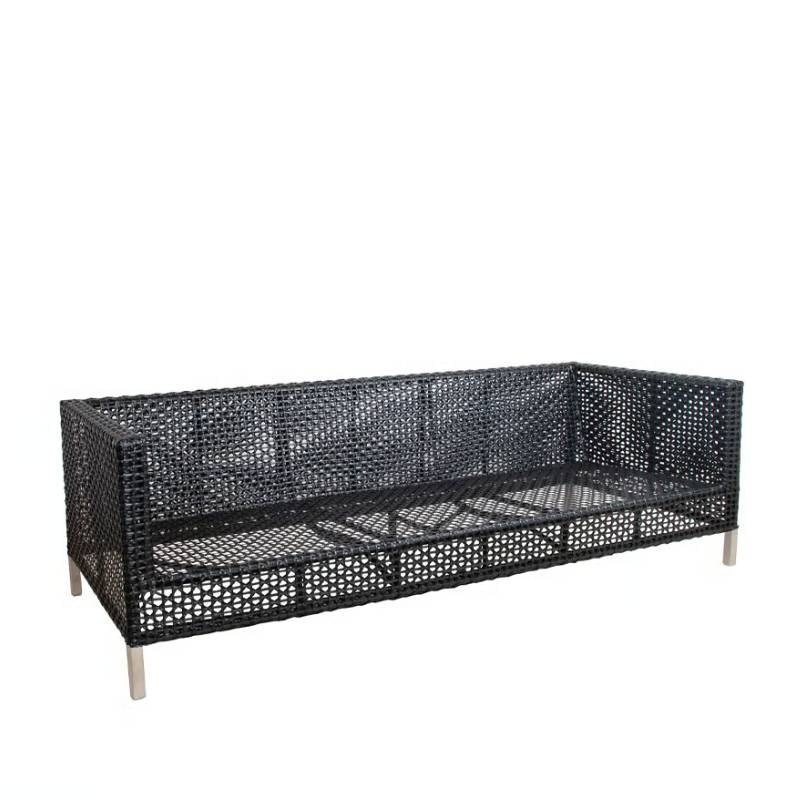 Cane-line CONNECT Open Weave 3-Sitzer Loungesofa