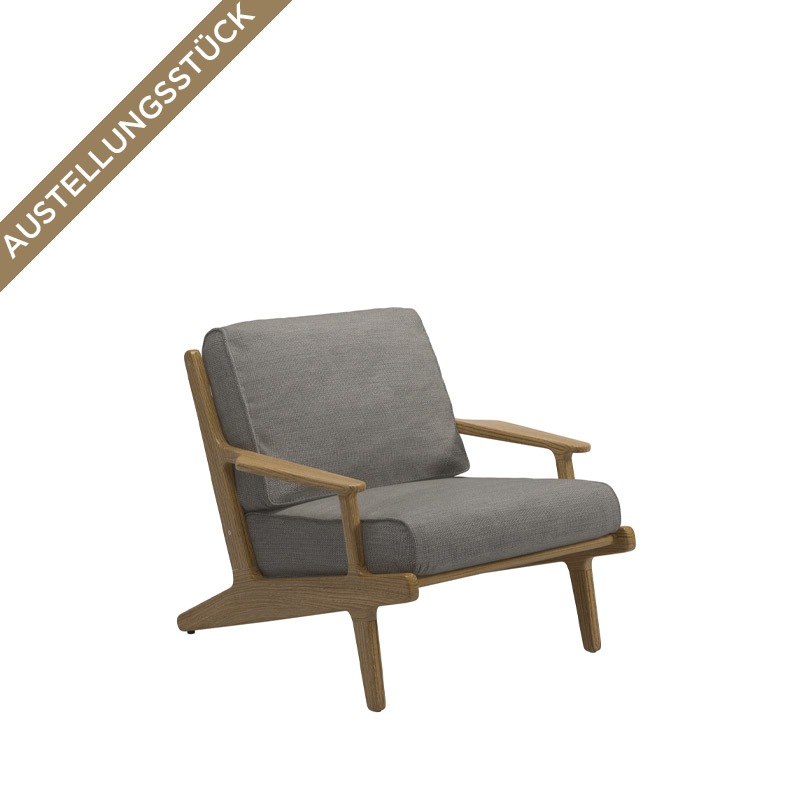 Gloster BAY Loungesessel, Sling Granite/ Granite
