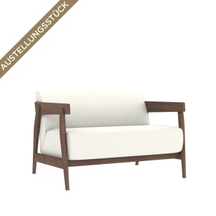 Gervasoni BRICK 309 Love-Seat Nussbaum, Bezug Lino Bianco
