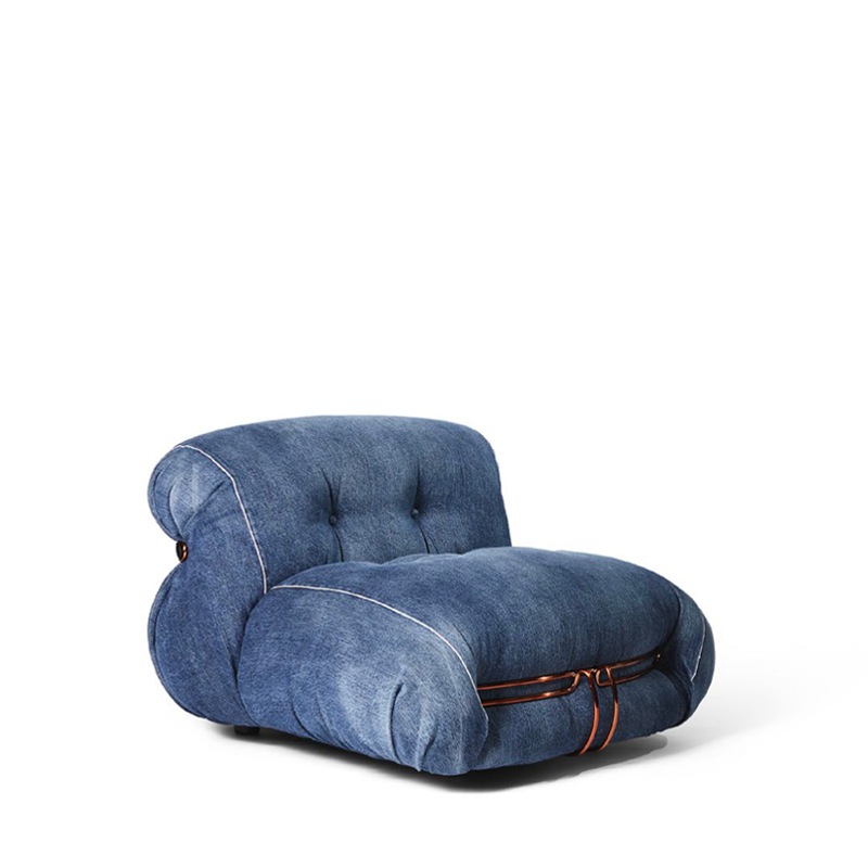 Cassina SORIANA 944 Sessel, Denim crafted by Roy Roger's®