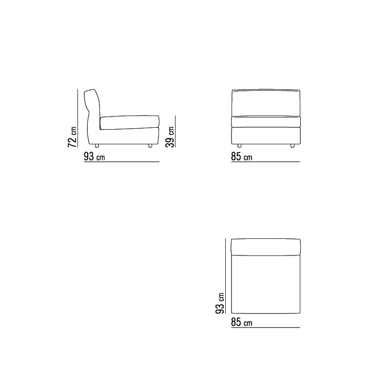 Flexform NEWBRIDGE Kombination A - Element Variante 295 x 368 cm