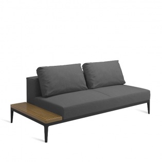 Schutzhülle Grid Mittelelement mit Teakablage