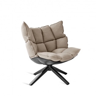 Ersatzbezug für B&B Italia HUSK Drehsessel, breites Rückenpolster