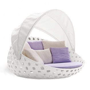 CANASTA Sessel / Daybed mit Sonnendach