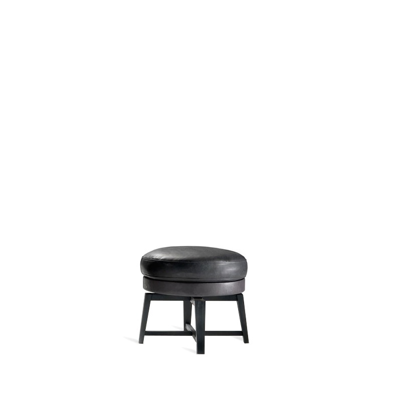 Flexform FEEL GOOD Hocker mit Holzbeinen
