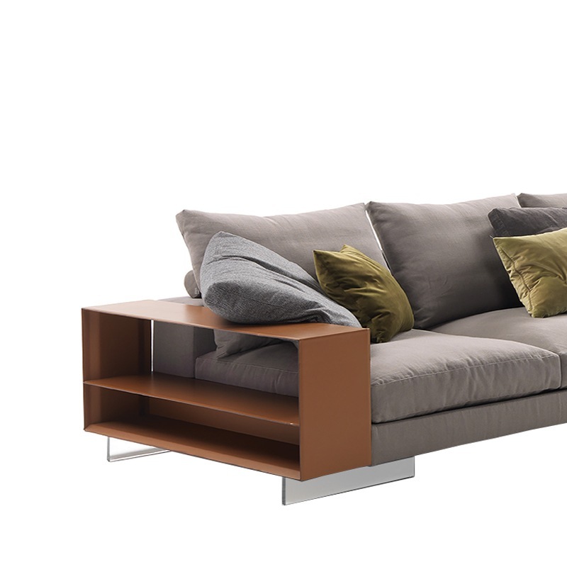 Flexform LIGHTPIECE Regalarmlehne 122 cm, Leder