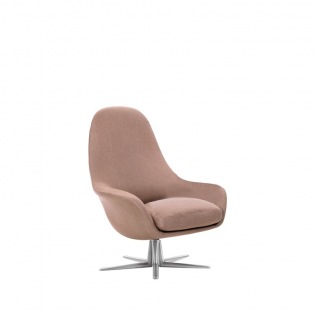 Flexform SVEVA Soft Hochlehner, Fuß 5-strahlig