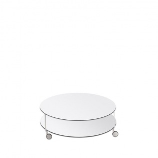 Zanotta GIRÒ Couchtisch mit Rollen Ø 110 cm