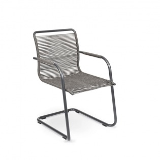 Fischer Möbel SWING Freischwinger anthrazit, fm-rope