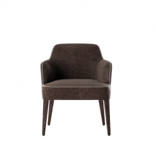 FEBO breiter Armlehnstuhl, Beine bezogen