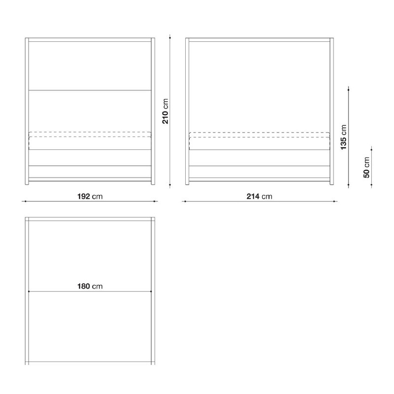 Maxalto ALCOVA 09 Bett - für Matratze 180 x 200 cm