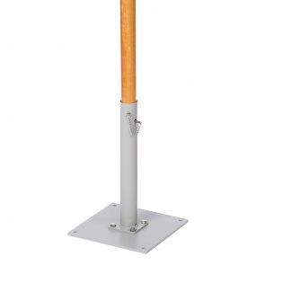 Bodenplatte zum Festschrauben, Hülse Ø 61 mm