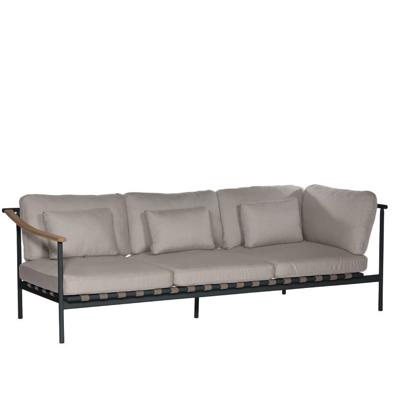 Around Teak Lounge 3-Sitzer Endelement rechts