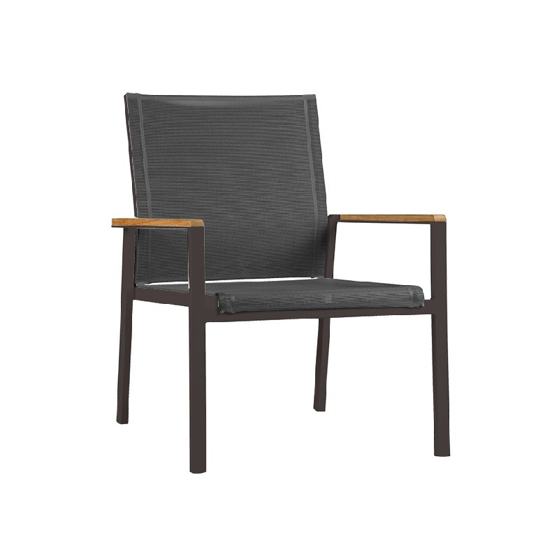 Barlow Tyrie AURA Sling-Sessel mit Teak-Armlehnen