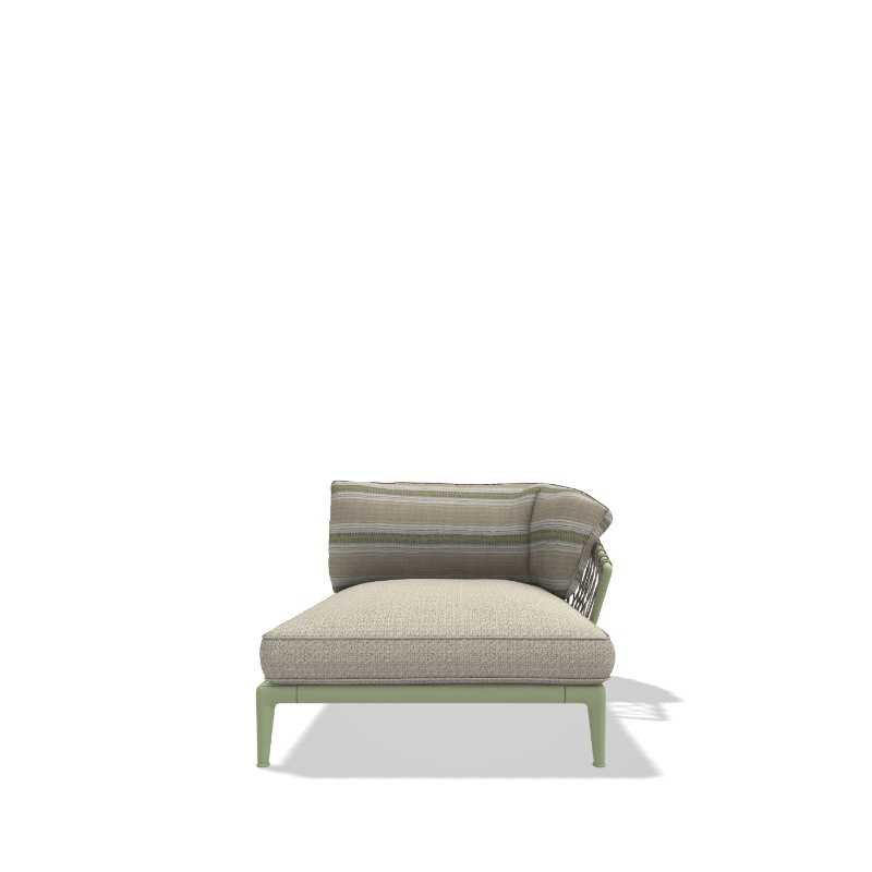 B&B Italia Outdoor ERICA '25 Modular Armlehn-Chaiselongue II, 150 cm