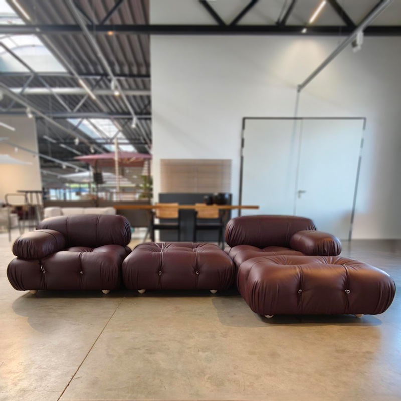 B&B Italia CAMALEONDA Sofa-Kombination, Leder Gamma Violet