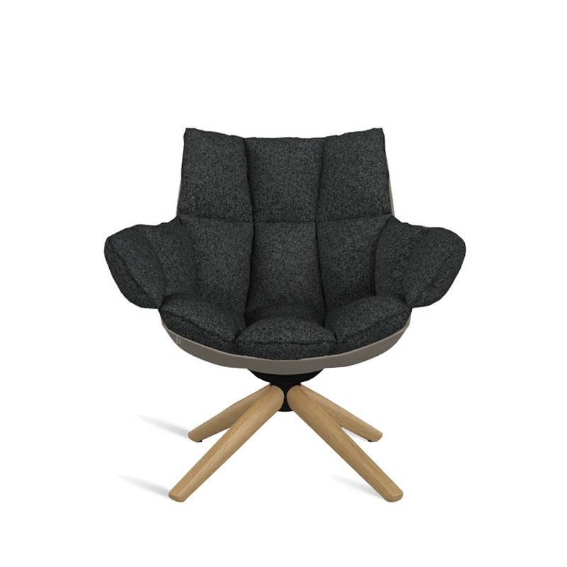 B&B Italia HUSK Sessel mit Armlehne, drehbar