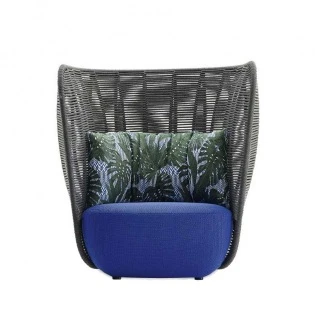 B&B Italia Outdoor BAY Sessel, hohe Rückenlehne