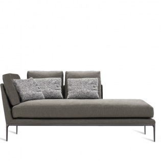 B&B Italia ATOLL Chaiselongue mit 3 Rückenkissen 198 cm