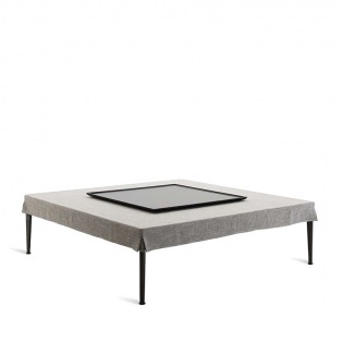 B&B Italia MIRTO Couchtisch mit Stoffbezug und Tablett