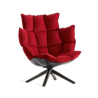 B&B Itaia HUSK Drehsessel, breites Rückenpolster & Kopfpolster