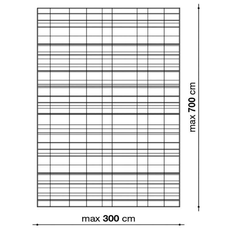 B&B Italia PIET Outdoor Teppich - Maximalwerte für Wunschmaß