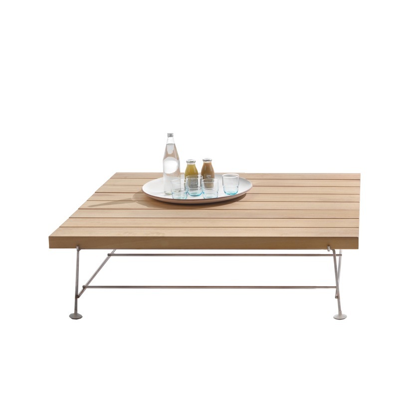 Flexform ANY DAY OUTDOOR Beistelltisch Couchtisch, Iroko-Holz