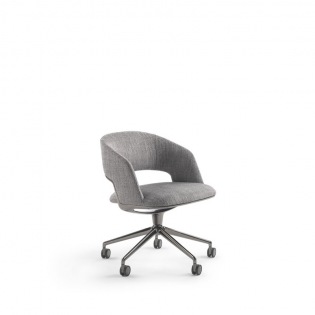 Flexform ALMA Drehstuhl mit Rollen