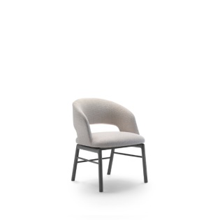 Flexform ALMA Stuhl mit Holzbeinen