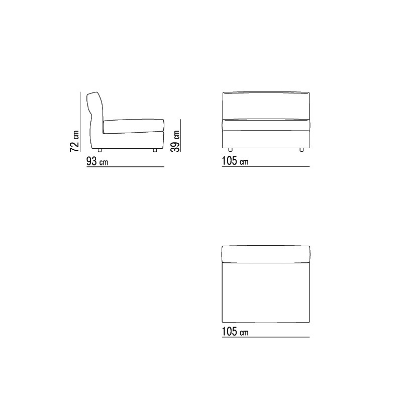Flexform NEWBRIDGE Kombination A - Element Variante 355 x 428 cm