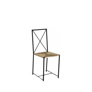 Flexform MOKA Stuhl, Sitzfläche Kordel