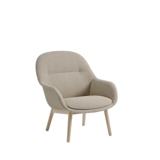 Muuto FIBER Loungesessel, Gestell Eiche