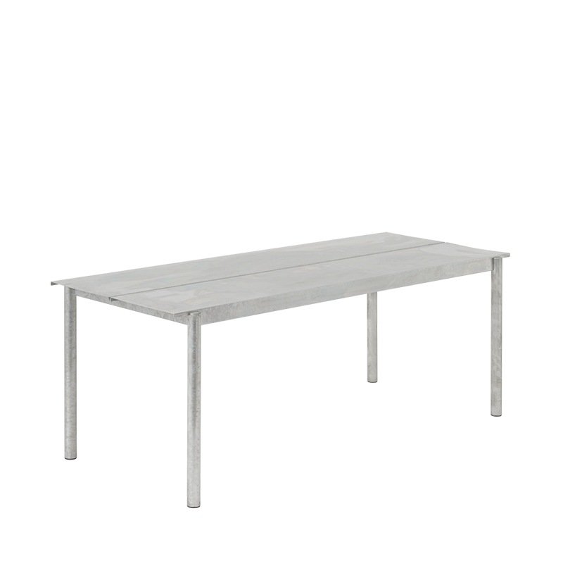 Muuto LINEAR STEEL Outdoor Tisch 200 x 75 cm, warmverzinkt