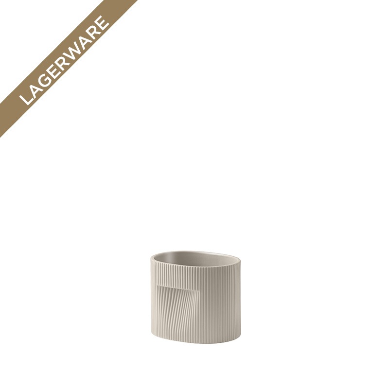 Muuto RIDGE Pflanzgefäß, Höhe 15 cm, Beige
