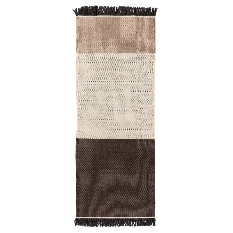 Nanimarquina TRES Stripes Chocolate Läufer