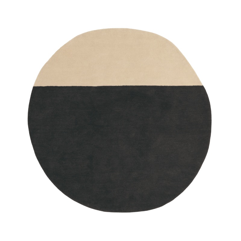 Nanimarquina Pearls Black Teppich, rund