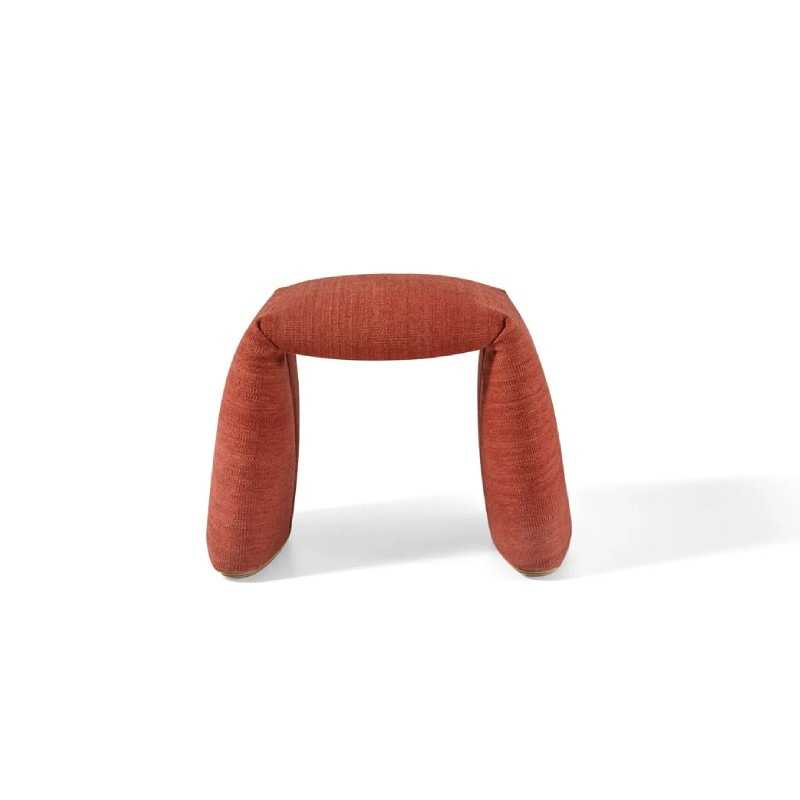 nanimarquina FOLDED COLOR SAFRON RED Pouf
