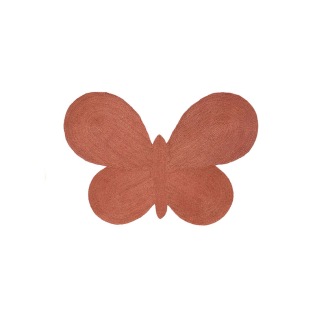 nanimarquina Lucia Eames™ BUTTERFLY JUTE Terracotta Teppich