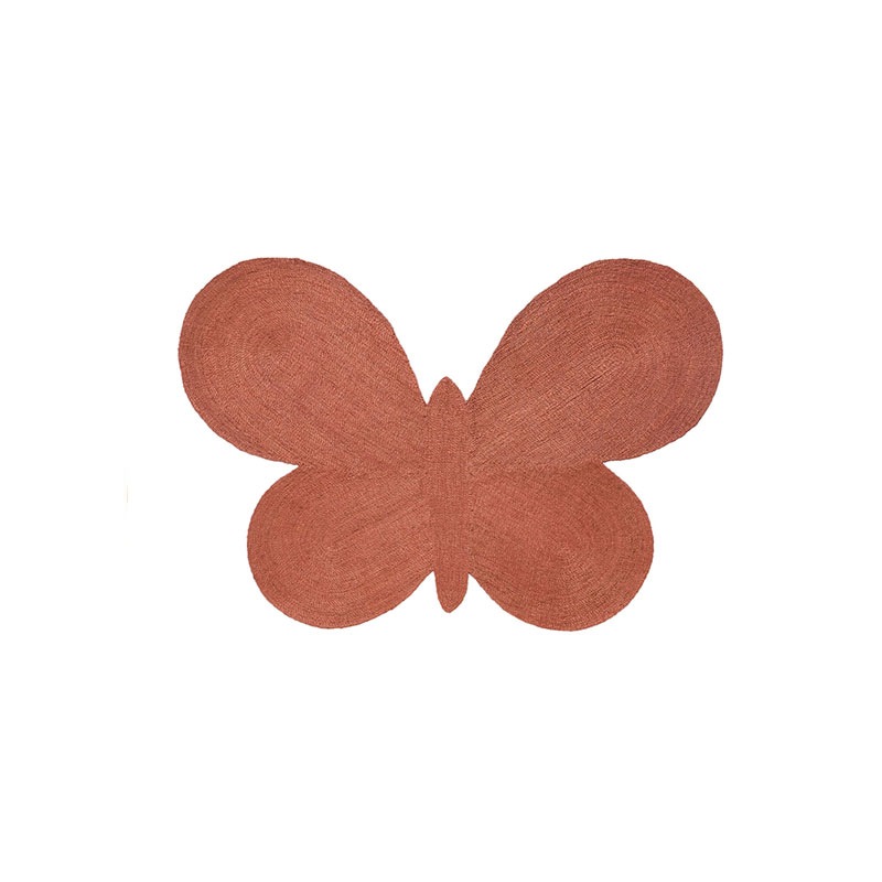 nanimarquina Lucia Eames™ BUTTERFLY JUTE Terracotta Teppich