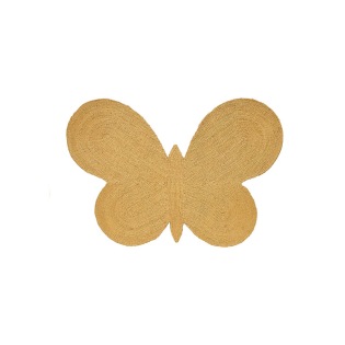nanimarquina Lucia Eames™ BUTTERFLY JUTE Ochre Teppich