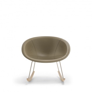 Pedrali GLISS 351 Schaukelsessel, Leder