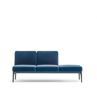 Pedrali SOCIAL 3-Sitzer Element, offen