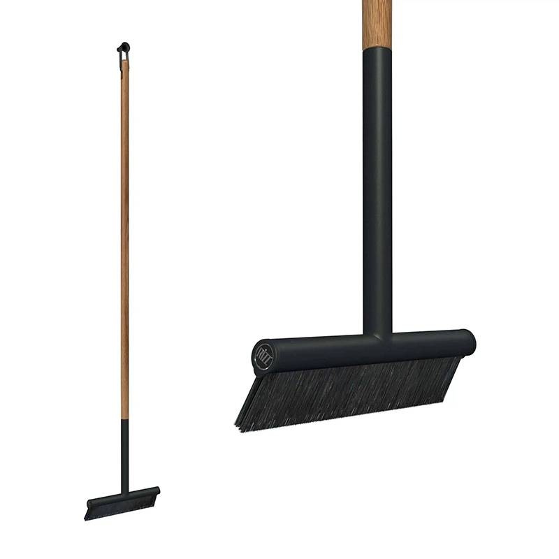 Rizz INDOOR Besen Black mit Teak-Stiel